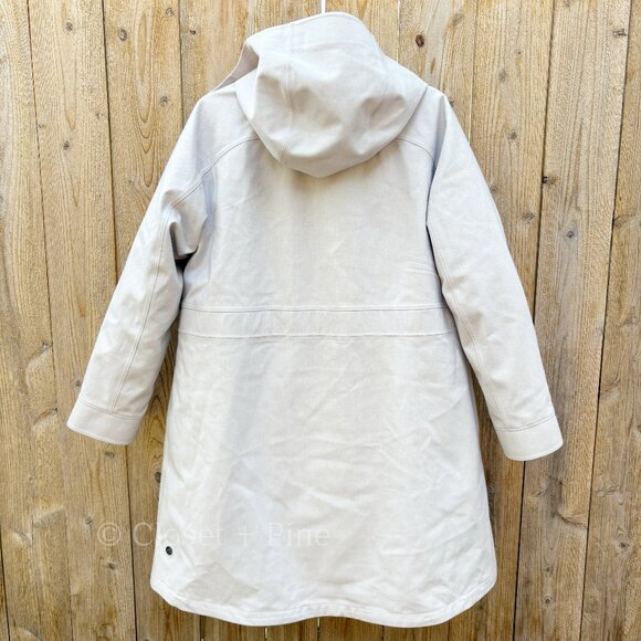 Lululemon Roam Far Wool 3-in-1‎ Jacket Size 8 Heathered Light Chrome - Picture 5 of 17